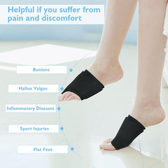 Hyggear Hot & Cold Bunion Fix, Ball of Foot Pain Relief Cold & Heat Therapy Gel Foot Ice Pack for Swelling, Plantar Fasciitis, Blisters, Bunions, Hallux Valgus, Sport Injuries, Flat feet