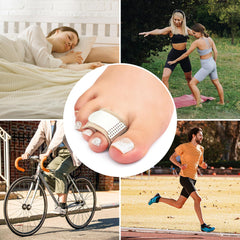 Hyggear Finger Toe Wraps Overlapping Bunion Wearing Cloth Strip Middle Toe Tensioner (6x package)