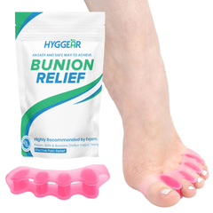 HYGGEAR Pink Toe Separators - Correcting Bunions and Restoring Toes to Their Original Shape