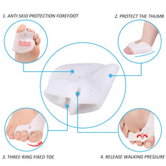 HYGGEAR Gel Hallux Varus Toe Separator For Overlapping Toes and Hallux Varus Pain