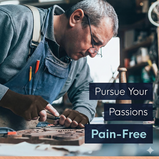 Hyggear Arthritis Gloves | Fingerless Arthritis Carpal Tunnel Pain Relief Gloves For Men & Women