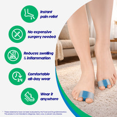 Hyggear™ Bunion Corrector, Breathable Big Toe Straightener for Women and Men, Bunion Fix and Relief - 86732546732