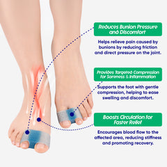 Hyggear™ Bunion Corrector, Breathable Big Toe Straightener for Women and Men, Bunion Fix and Relief - 86732546732