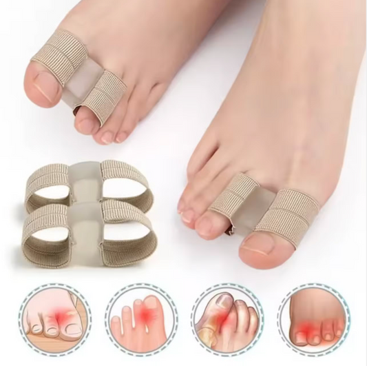 Hygear Bunion Toe Separators for Overlapping Toes Women Men, Gel Toe Spacers Bunion Corrector with 2 Loops for feet, Hammer Toe