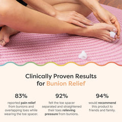 Hyggear Gel Toe Separators for Overlapping Toes, Bunions, Big Toe Alignment, Corrector and Spacer