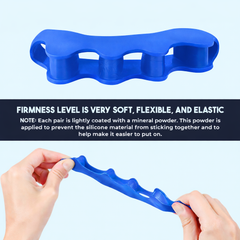 Toe Separators, Spreaders, Spacers, Straightener to Correct Toes for Men and Women, Bunion Corrector, Plantar Fasciitis and Athletic Mobility