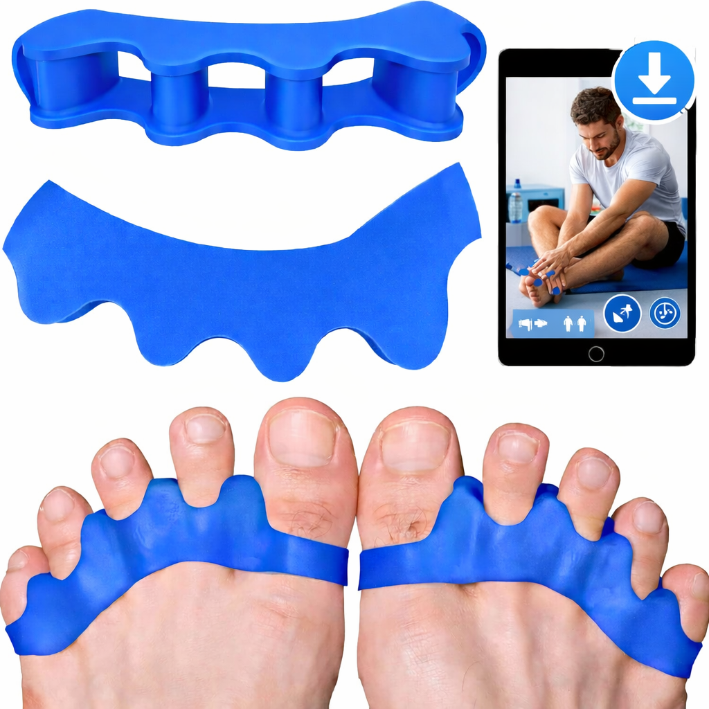 Toe Separators, Spreaders, Spacers, Straightener to Correct Toes for Men and Women, Bunion Corrector, Plantar Fasciitis and Athletic Mobility